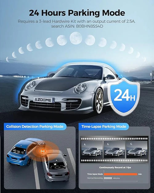 AZDOME M580 3CH Dash Cam 5K with 4