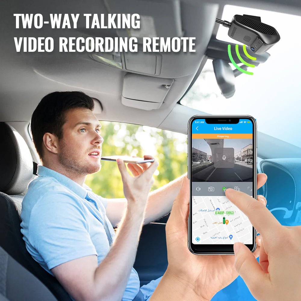 JIMIIOT JC261 Update of JC400D Vehicle Camera DVR Dash Cam 4G AI Front Inside DMS Dual Recorder Remote Control Car Surveillance