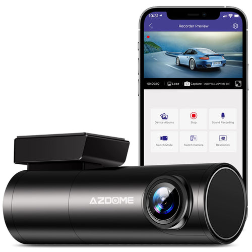AZDOME M300 Dash Cam 1080P Car DVR WiFi English Voice Command APP C...