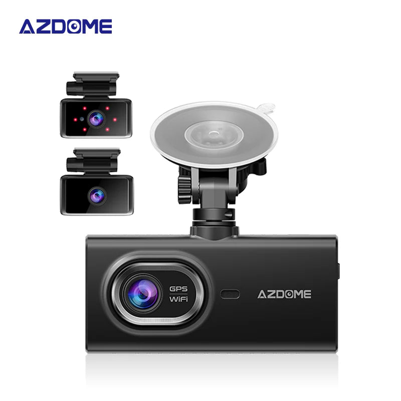 AZDOME M560 3 Channel 4K Dash Cam, 4