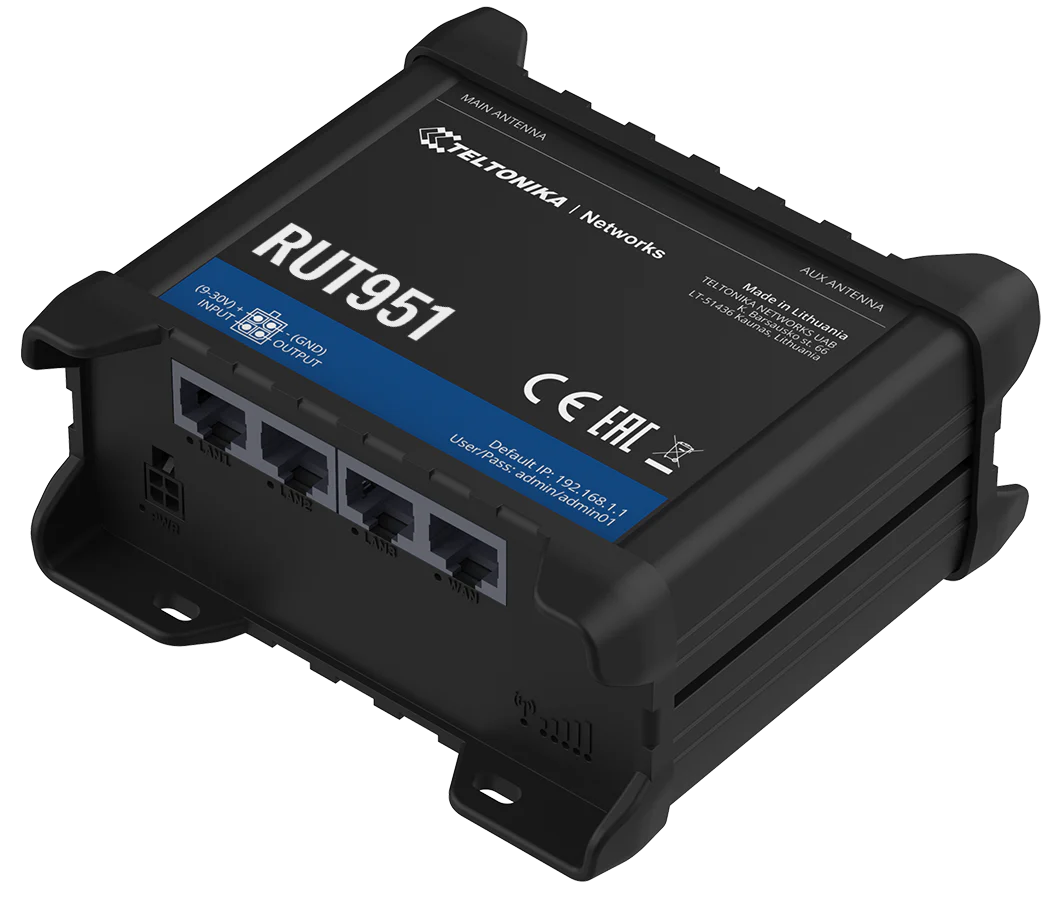 Teltonika RUT951 Industrial Dual SIM LTE 3 Ports Router