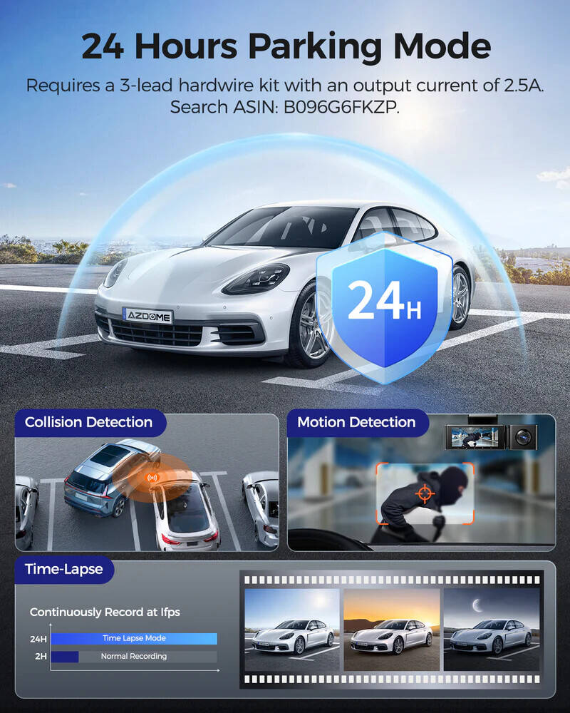 AZDOME M550 Max 3CH Dash Cam 4K with 3.19