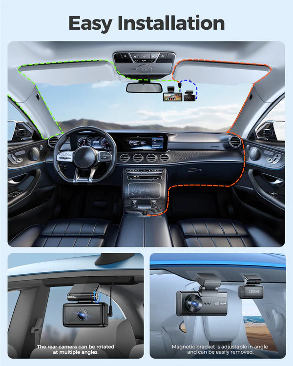 AZDOME M580 3CH Dash Cam 5K with 4