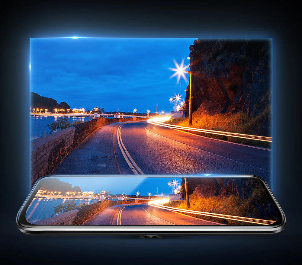 AZDOME AR09 QuadHD 2CH 2K+1080P Full Mirror Wifi Touch , GPS, G-Sen...