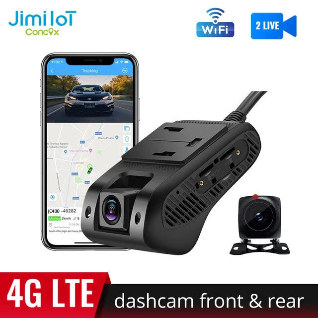 JC400 Dash Cam Front and Rear 4G Dashboard Camera GPS WIfi Hotspot ...