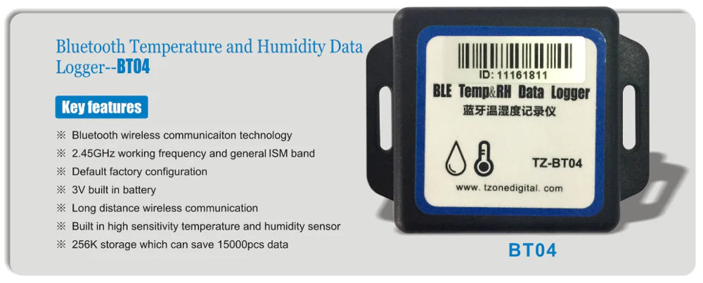 TZONE BT04 BLE Temperature & Humidity